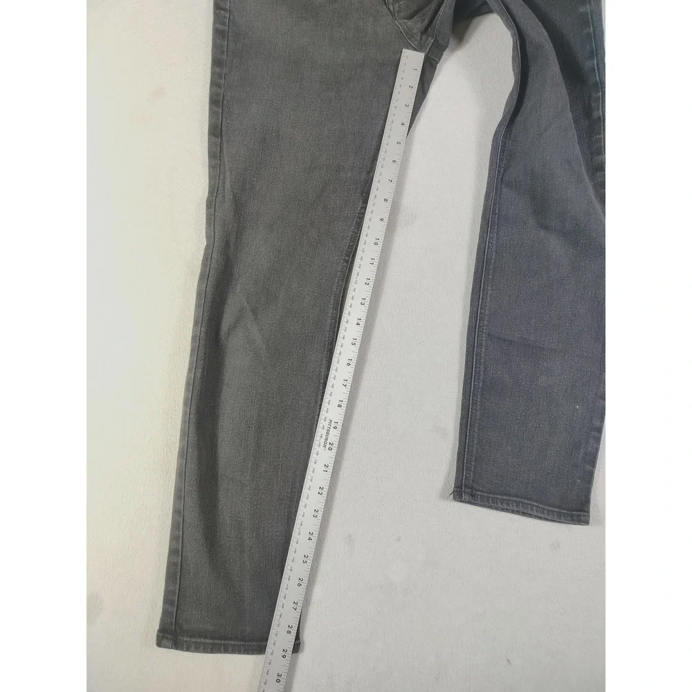 Old Navy Wow High Rise Straight Jeans Womens 10 Black Charcoal Stretch Denim